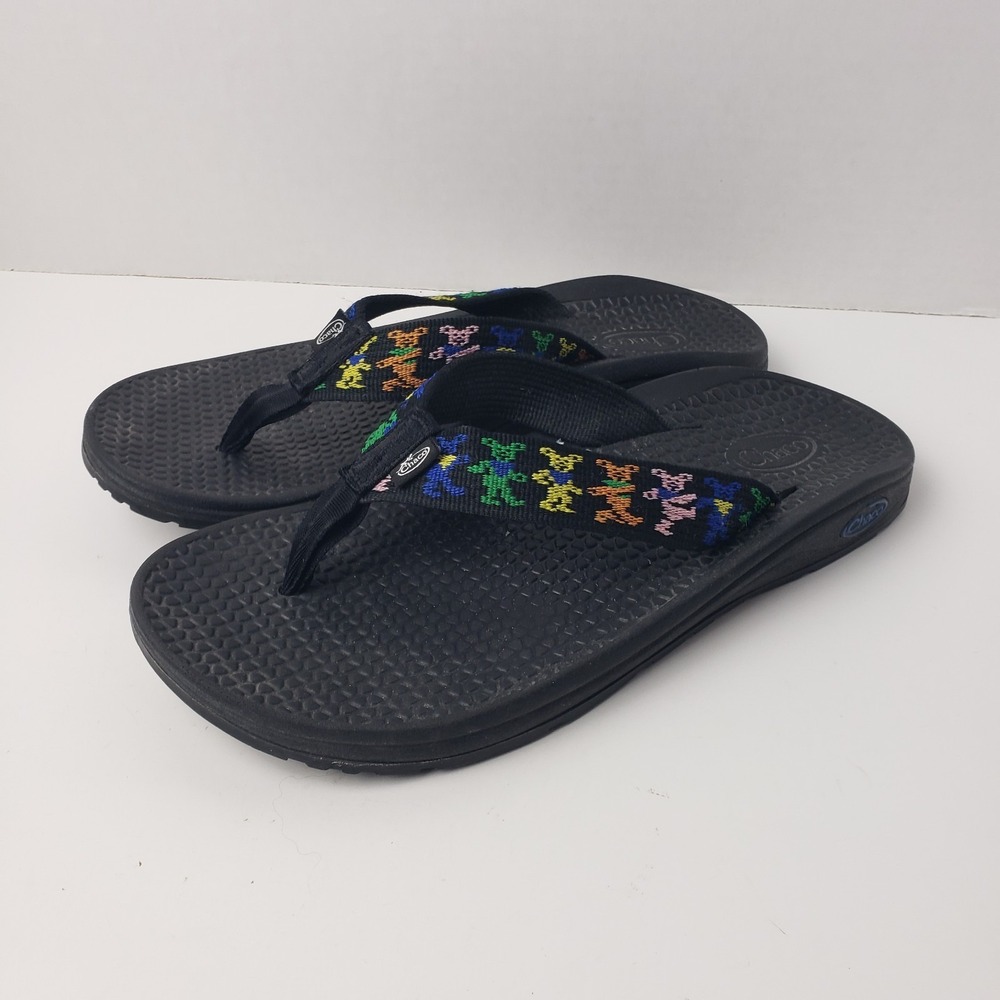 Chacos Grateful Dead Dancing Bears Womens Size 8 Black Sandals - Picture 4 of 16